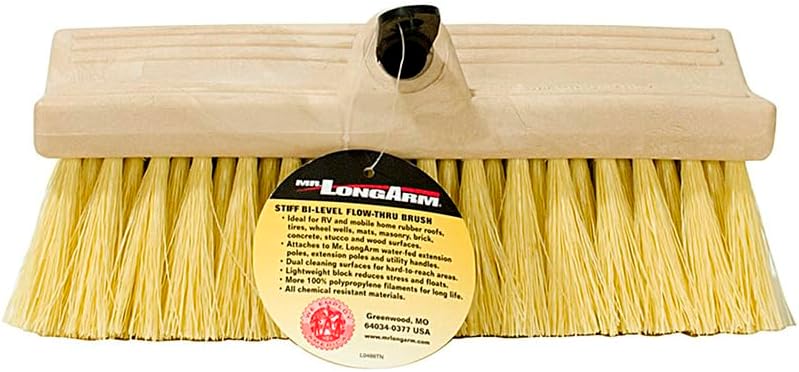 Mr. Long Arm LONGARM 0488 Marine Bi-Level Flow-Thru Stiff Tan Brush - Image 2